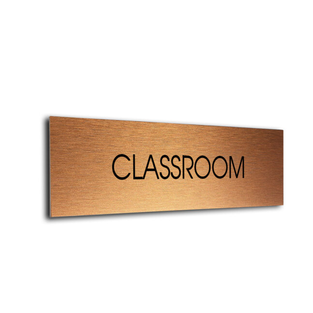 Blank Door Sign Copper Black Blank sign