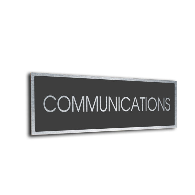 Sliver Grey Blank sign