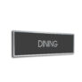 Sliver Grey Blank sign