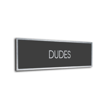 Sliver Grey Blank sign