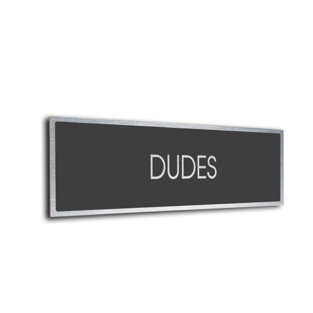 Sliver Grey Blank sign
