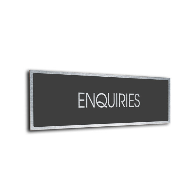 Sliver Grey Blank sign