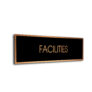 Black Copper Blank sign