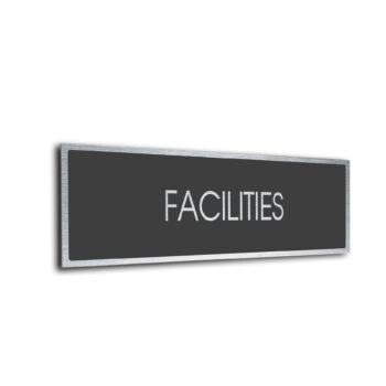 Sliver Grey Blank sign
