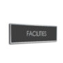 Sliver Grey Blank sign