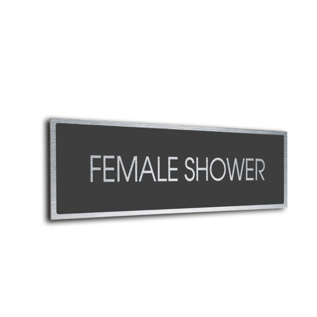 Blank Door Sign Sliver Grey Blank sign
