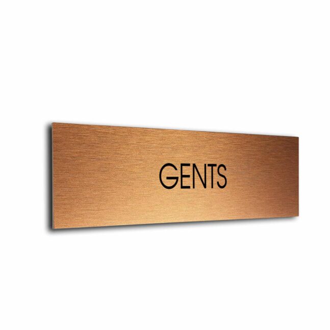 Blank Door Sign Copper Black Blank sign