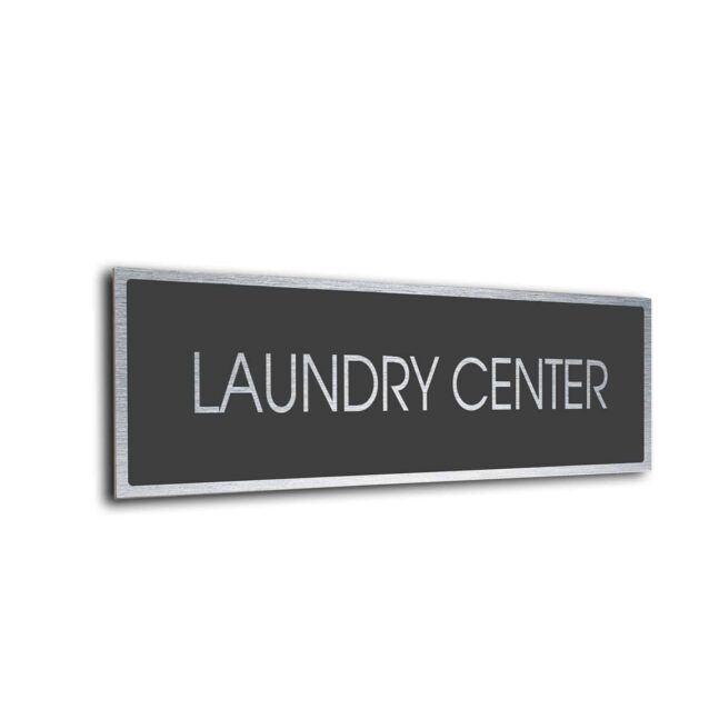 Blank Door Sign Sliver Grey Blank sign