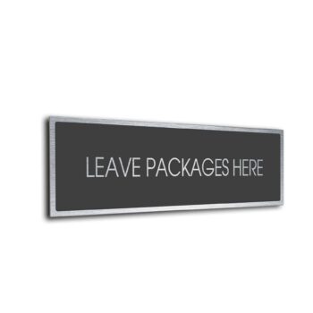 Sliver Grey Blank sign