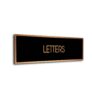 Black Copper Blank sign
