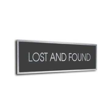 Sliver Grey Blank sign