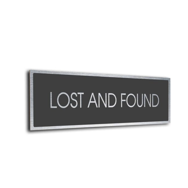 Sliver Grey Blank sign