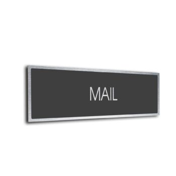 Sliver Grey Mail sign