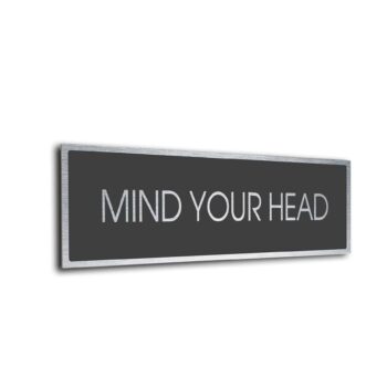 Sliver Grey Blank sign