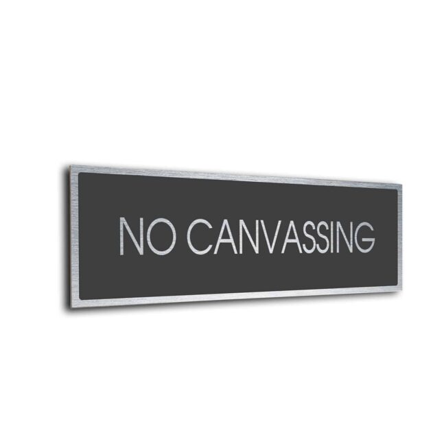 Sliver Grey Blank sign
