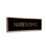 Black Copper Nurses Office sign