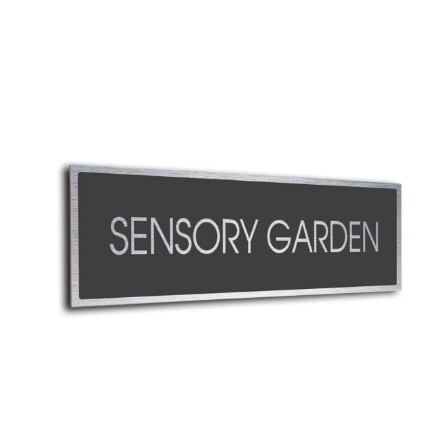 Blank Door Sign Sliver Grey Blank sign
