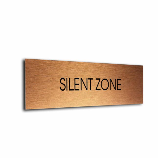 Blank Door Sign Copper Black Blank sign