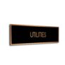 Black Copper Blank sign