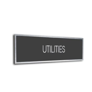 Sliver Grey Blank sign
