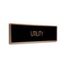 Black Copper Blank sign