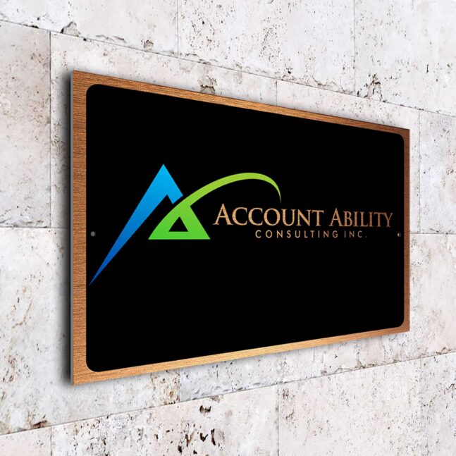 Accounts Company Business Sign DMACCCBC270923 Custom Accounts Business Sign