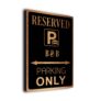 B-&-B Parking Only Sign