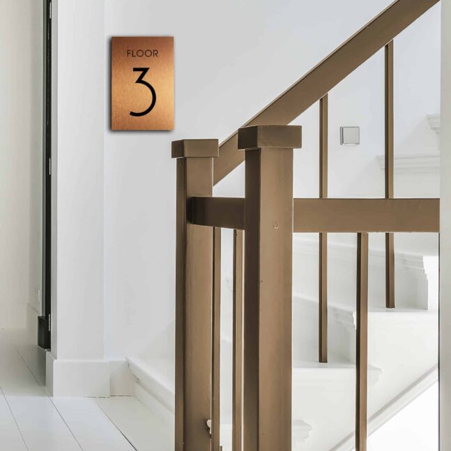 Building Floor Number sign Floor Number sign