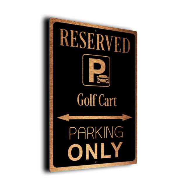 Golf-Cart Parking Only Sign