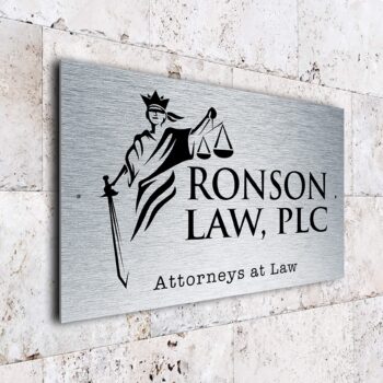 Modern Attorney at Law Sign