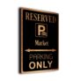 Market Parking Only Sign