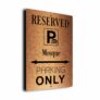 Mosque Parking Only Sign