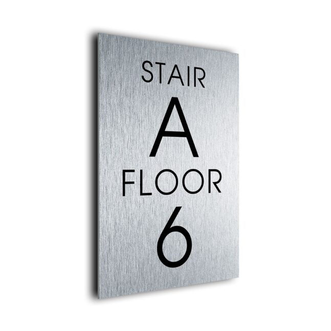 Stairs Sign DMSTASB220823 Stairs Number Plaque