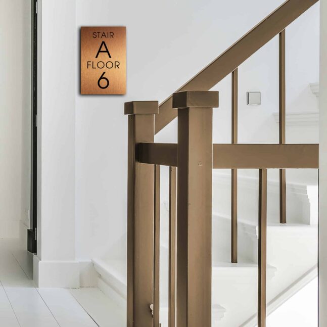 Stair Number Sign Stair Number Sign
