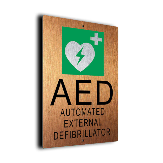 AED DEFIB Pool Sign DMAEDPLCB011023 Pool AED Defibrillator Sign