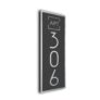 Modern Apartment Number Sign RVSTEBC241023