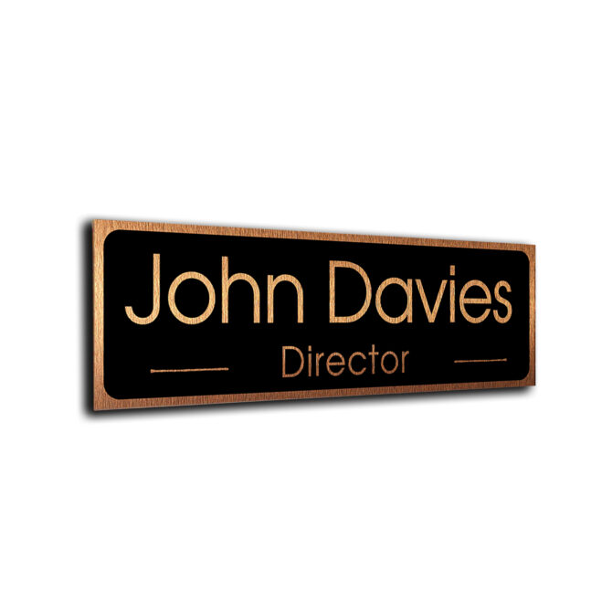 Copper Door Name Sign