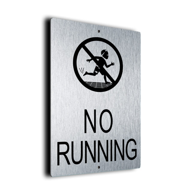 No Running Pool Sign DMNRUSB011023 No Running Sign