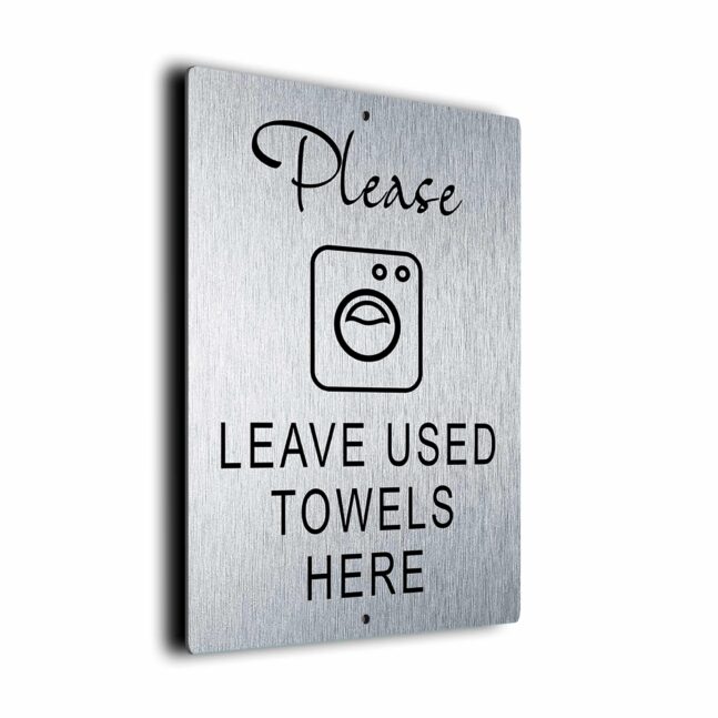 Used Towels DMSPLUTSB250923 Used Towels Sign