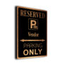 Vendor Parking Only Sign