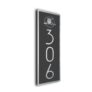 Modern Vertical Bedroom Number Sign