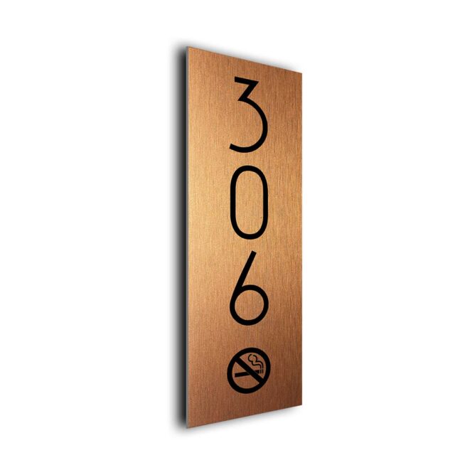 Hotel No Smoking Room Sign RVNSCB241023 Personalized Hotel Vertical No Smoking Room Sign