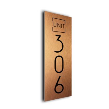 Personalized Vertical Unit sign