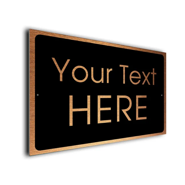 Your Text Here YT101-BC Customized Your Text Here Sign