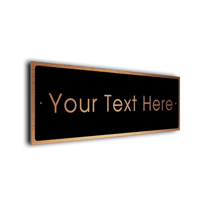 Your Text Here YT102-BC_12x4 Personalized Your Text Here Signs
