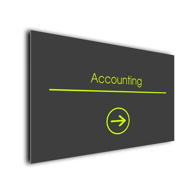 Accounting-Direction-Sign_DD107G001 Accounting Arrow Sign Directional Sign