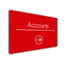 Accounts Arrow Sign Directional Sign