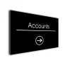 Accounts Arrow Sign Directional Sign