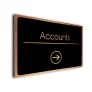 Accounts Sign Directional Sign