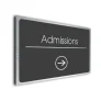 Admissions Sign Directional Sign